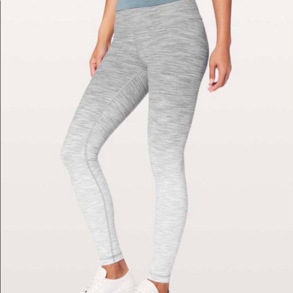 lululemon grey wunder under high rise leggings
